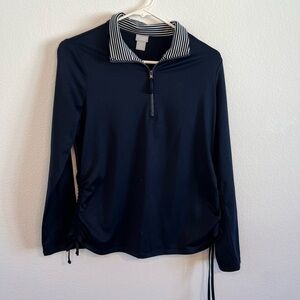 CHICOS Women’s Navy Blue Athletic Top Size 0‎
